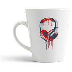 Кружка-латте CoolPodarok Наушники краска