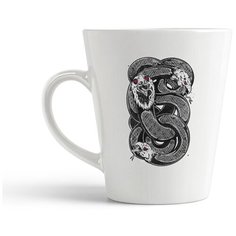 Кружка-латте CoolPodarok Змеи с головами птиц
