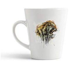 Кружка-латте CoolPodarok "Краски. Гепард"