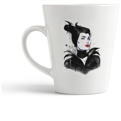 Кружка-латте CoolPodarok "ЧБ Малефисента"