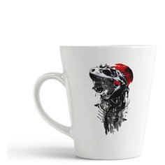 Кружка-латте CoolPodarok Скелет динозавра паутина