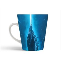 Кружка-латте CoolPodarok Годзилла Монстр Чудовище