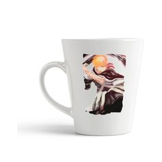 Кружка-латте CoolPodarok Аниме Блич Ичиго Куросаки Blich Ichigo Kurosaki (у парня рука в крови)