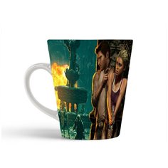 Кружка-латте CoolPodarok Uncharted Drakes Fortune Прячутся за колонной