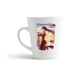 Кружка-латте CoolPodarok Аниме Воин четырёх стихий Девушка c мечем Voin chetireh stihiy (девушка с мечем)