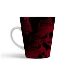 Кружка-латте CoolPodarok Аниме Наруто Саске Naruto Saske(Саске с черепами)