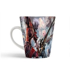 Кружка-латте CoolPodarok lineage 2 the chaotic throne Светлый и тёмный эльфы Противостояние