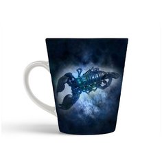 Кружка-латте CoolPodarok Знаки зодиака Скорпион Созвездия Звёзды