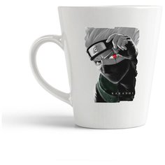 Кружка-латте CoolPodarok Аниме Наруто Какаси Naruto Kakashi (с красным глазом)