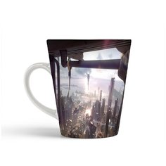 Кружка-латте CoolPodarok killzone shadow fall Город вид с вертолёта
