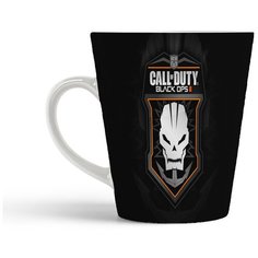 Кружка-латте CoolPodarok Call of Dutty Калавдьюти Калда (лого и череп)
