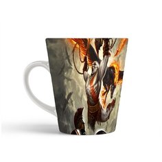 Кружка-латте CoolPodarok god of war 2 Огненый Пегас