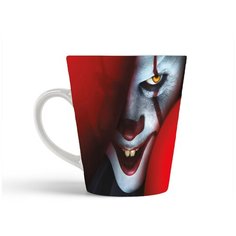 Кружка-латте CoolPodarok Оно Клоун Красные Шары