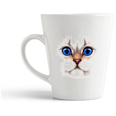 Кружка-латте CoolPodarok Животные Голубые глазки