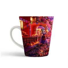 Кружка-латте CoolPodarok Мульфильмы Тайна Коко (играют на гитарах)