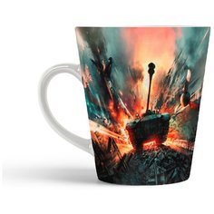 Кружка-латте CoolPodarok Вар тандер (бой)