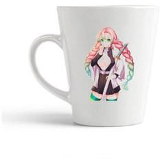 Кружка-латте CoolPodarok Аниме Клинок рассекающий демонов Канроджи Мисуру Kannagi Misura (девушка с розовыми волосами)