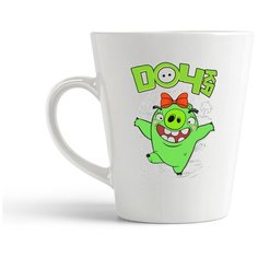 Кружка-латте CoolPodarok "Прикол. Семья. Леонард. Дочка"