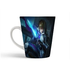 Кружка-латте CoolPodarok Мобайл Легендс Госсен Клинок Колонна