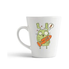 Кружка-латте CoolPodarok Прикол. Заяц с ядерной марковкой