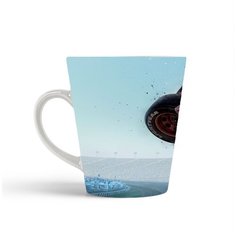 Кружка-латте CoolPodarok Мульфильмы Тачки (авария,перевернулся)