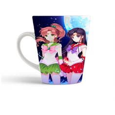 Кружка-латте CoolPodarok Аниме (5 девушек под луной)