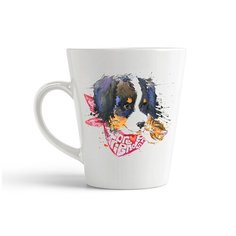 Кружка-латте CoolPodarok Животные собака с банданой1