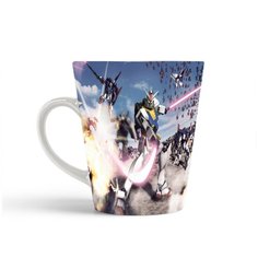 Кружка-латте CoolPodarok dynasty warriors gundam Роботы Световые мечи Битва