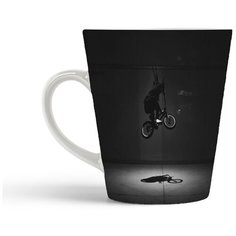 Кружка-латте CoolPodarok Велосипед Велосипедист БМХ Прыжок