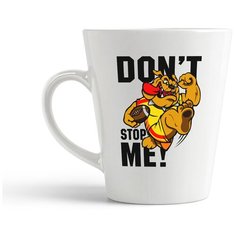 Кружка-латте CoolPodarok Прикол. Собака dont stop me!