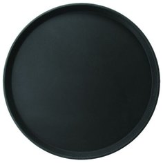 Поднос круглый, 40,6 см., черный, пластик, 1600ct/gf, Prohotel