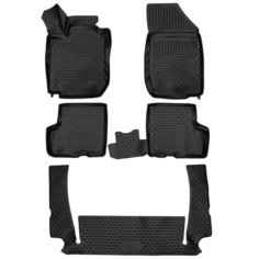 Коврики 3D в салон для LADA (ВАЗ) Largus 2021-, 7 мест, 5шт. (полиуретан) Element