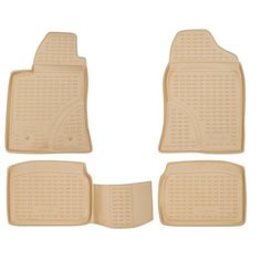 Коврики в салон TOYOTA Avensis 04/2003-2009, 4 шт. (полиуретан, бежевые) Element