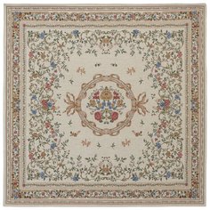 Гобеленовый ковер Renaissance 009-beige квадрат (200*200 см) Deluxe Carpet