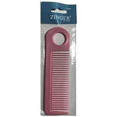 Детская расческа для волос с кольцом в детский сад или школу CH-22 Zinger Розовая