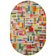 Недорогой синтетический ковер Crystal Merinos 2753-Cream овал (200*300 см)