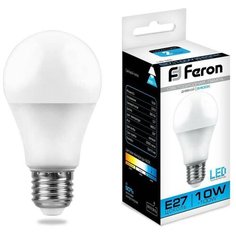 Feron Лампа светодиодная Feron E27 10W 6400K Шар Матовая LB-92 Шар 25459