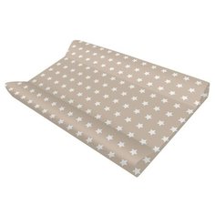 Доска пеленальная для комода с ванночкой Polini kids Basic 3275, Звезды, макиато-белый