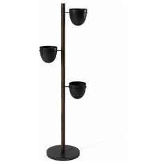 Подставка для цветов floristand planter с горшками 3 шт, темный орех, Umbra, арт: 1013880-048 1013880-048