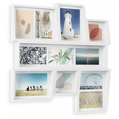 Мультирамка настенная edge белая, Umbra, белый, арт: 1005423-660 1005423-660