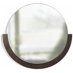 Зеркало настенное mira d76 см темное дерево 1015472-746 Umbra