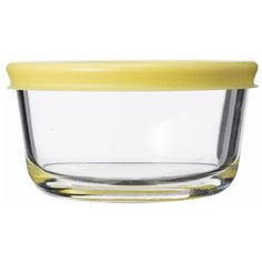 Контейнер для еды стеклянный 236 мл желтый, Smart Solutions, желтый, арт: JV236RD JV236RD