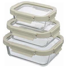 Набор контейнеров для запекания и хранения smart solutions, светло-бежевый, 3 шт. ID301RC_7534C