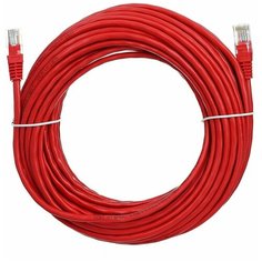 Патч-корд литой AOPEN UTP кат.5е, красный, 15 м.