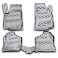 Коврики в салон VW Golf IV 1998-2004, 4 шт. (полиуретан, серые) Element