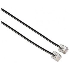 HAMA Кабель Hama H-44930 (00044930) 6m 6p4c (m-m) black