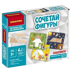 Обучающие игры для дошкольников Bondibon "сочетай фигуры", BOX