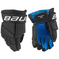 Перчатки хоккейные BAUER X S21 YTH детский(8 / черно- белый/8) Бауэр