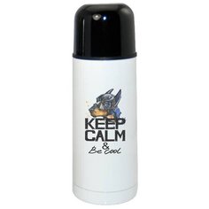 Термос CoolPodarok KEEP CALM собака be cool1