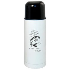 Термос CoolPodarok Время проведенное на рыбалке в счет жизни не идет!